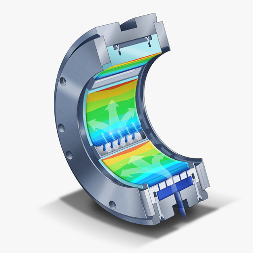 How is lubrication managed in journal bearings