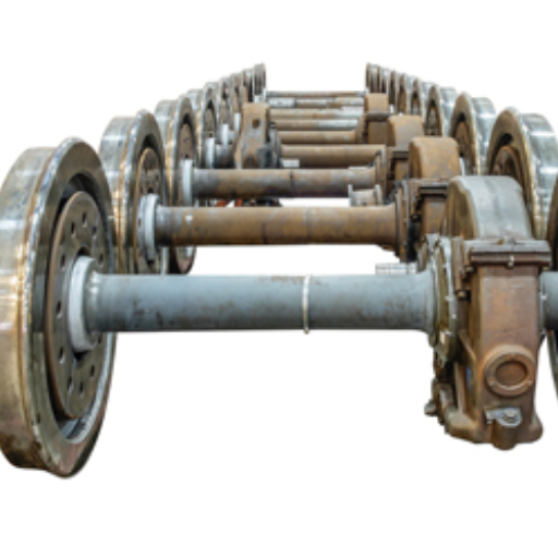 What are the different types of bearings used in railway wheels