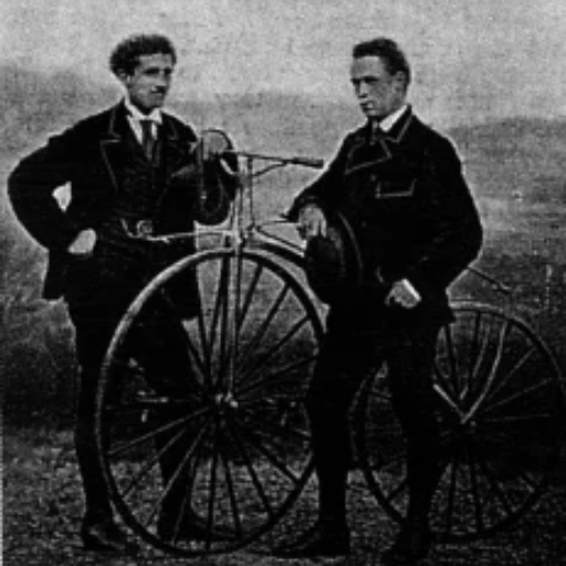 What role did bearings play in the world's first bicycle road race
