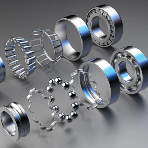 What are the main types of bearings used in industrial applications