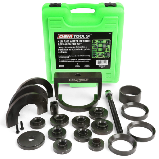 What's the step-by-step process for using a bearing wheel puller